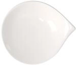 Villeroy und Boch Flow Brotteller, Premium Porzellan, 20 x 17 cm