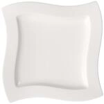 Villeroy und Boch NewWave Speiseteller, Porzellanteller, mit leichter Vertiefung,