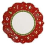 Villeroy & Boch Toy's Delight Roter Brotteller, 17 cm, Premium Porzellan