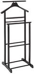 HAKU Herrendiener, Stummer Diener, tabak, Massivholz - Ma&szlig;e: B 47 x H 102 x T 36 cm,