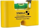 STABILA Mini-Wasserwaage Pocket Electric, 7 cm, starker Seltenerd-Magnet, 1