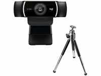 Logitech C922 PRO Webcam mit Stativ, Full-HD 1080p, 78° Sichtfeld, Autofokus,