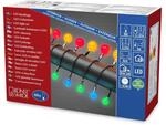 Konstsmide LED Globelichterkette, kleine & gro&szlig;e runde Dioden, 80 bunte...