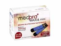 Medpro Maxi & Mini Blutzucker Teststreif.single 2X25 stk