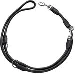 HUNTER Round/Soft F&uuml;hrleine | Leder, rundgen&auml;ht, Farbe: schwarz, Gr&ouml;&szlig;e:...