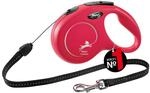 flexi&reg; Classic S | 8m Seil Roll-Leine f&uuml;r kleine Hunde bis 12 kg | Rot 