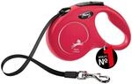 flexi&reg; Classic S | 5m Gurt Roll-Leine f&uuml;r kleine Hunde bis 15 kg | Rot 