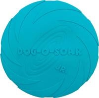 TRIXIE Dog Disc - robustes Hundespielzeug aus Gummi zum Apportieren - &oslash; 18 cm,