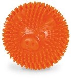 Nobby TPR Noppen Ball Pig, orange 6,5 cm, 1 St&uuml;ck