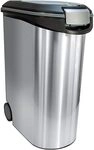 Curver Tier-Futter-Container 20kg, 54L Metallicfarben, schwarz/Silber, 49,3 x...