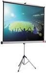 Nobo Beamer-Leinwand mit Dreibeinstativ, Projektorleinwand mit brillant wei&szlig;er