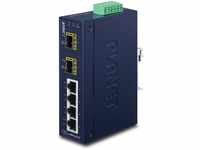 PLANET Industrieller Fast Ethernet Switch 4-Port 10/100 Mbps RJ45 + 2-Port...