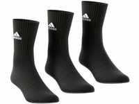 Adidas Cushioned Socken, Schwarz/Schwarz/Weiß, KL