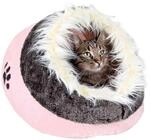 Trixie 36301 Kuschelh&ouml;hle Minou, 35 &times; 26 &times; 41 cm, rosa/grau