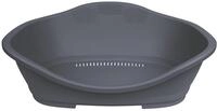 TRIXIE Hundebett Sleeper, Hundekorb aus Kunststoff &ndash; 80 x 53 cm, dunkelgrau 