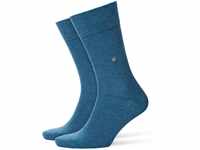 Burlington Damen Socken Everyday 2-Pack W SO Baumwolle einfarbig 2 Paar, Blau...