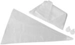 Zenker 42785 Einwegspritzbeutel, Kunststoff, wei&szlig;/transparent, 33 x 19 x 2.3 cm