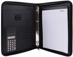 Genie Exclusiv A4 Schreibmappe mit Ringbuch, Taschenrechner, Rei&szlig;verschluss, inkl.