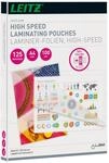 Leitz Hei&szlig;laminierfolien Speed A4 125 mic, Laminierfolien f&uuml;r 30% schnelleres