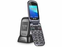 SPC Harmony - Mobiltelefon mit Klappdeckel für Senioren mit großen Ziffern und