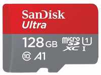 SanDisk Ultra 128GB MicroSDXC Speicherkarte + SD-Adapter mit A1 App-Leistung...