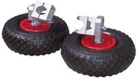 Kerbl 2x St&uuml;tzr&auml;der f&uuml;r Schubkarre, 2er Set, Zusatzr&auml;der, Schubkarrenr&auml;der,