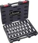 VIGOR V2496 1/2&Prime; Universal-Schraubendreher-Einsatz-Satz