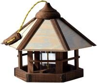 dobar&reg; 21390 Vogelfutterhaus Camouflage Vogelfutterstation aus Holz - Vogelhaus zum