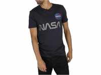 Alpha Industries Herren NASA Reflective T-Shirt, Rep.Blue, M