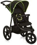 hauck Runner, Black / Neon Yellow - Robuster Dreirad Buggy mit XL Luftr&auml;dern,
