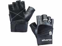 Silverton Herren Fitness-gewichtheberhandschuh Power Handschuhe, Schwarz, S