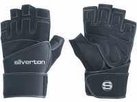 Silverton Herren Fitness-gewichtheberhandschuh Power Plus Handschuhe, Schwarz, S