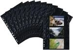HERMA 7784 Fotoh&uuml;llen f&uuml;r Ordner, 10 St&uuml;ck, 9x13 cm quer, 3 F&auml;cher geteilt,