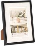walther design Bilderrahmen schwarz 30 x 40 cm Galeria Kunststoffrahmen KB040H