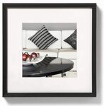 walther design Design AJ220B Aluminium-Bilderrahmen Chair, 20x20 cm, schwarz, 20 x 20