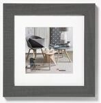 walther design Bilderrahmen grau 40 x 40 cm Home Holzrahmen HO440D
