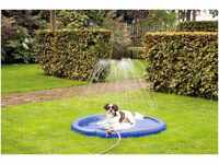 Karlie 522123 Splashy Hunde Sprinkler Matte Durchmesser: 100 cm, S, blau, 390 g