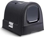 Curver petlife Katzentoilette mit Deckel, Katzenklo inklusive Schaufel, moderne