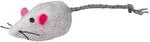 Trixie 4069 Pl&uuml;schm&auml;use mit Schelle, 5 cm, 2 St., wei&szlig;/grau