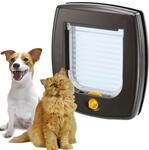 Ferplast Katzenklappe, Hundeklappe, Katzent&uuml;r f&uuml;r glasscheiben, Pendelt&uuml;r f&uuml;r