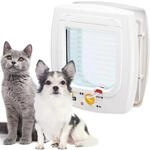 Ferplast Hundeklappe, Katzent&uuml;r, Katzenklappe f&uuml;r Katzen und Kleine Hunde, 4-wege