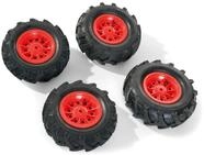 Rolly Toys 409587 - Luftbereifung f&uuml;r Traktor rote Felge