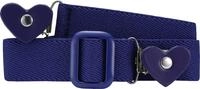 Playshoes Elastik-G&uuml;rtel Herz-clip Uni Unisex Kinder, Lila Herz,116-140