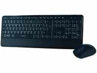 LogiLink ID0161 Tastatur Maus Kombination Funk 2.4 GHz schwarz