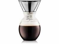 Bodum Pour über Kaffeemaschine (Permanent Filter, Spülmaschinenfest, 1,0 l/34...