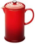 Le Creuset Kaffeebereiter aus Steinzeug, 1 L, Kirschrot, 70712000600009