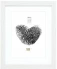 Deknudt Frames Bilderrahmen mit Passepartout - Weiss - S66KF1 P1 18x24cm f&uuml;r...