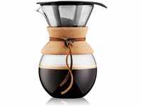Bodum 11571-109 Pour Over Kaffeebereiter mit Permanentfilter 1 L, Mehrlagig,