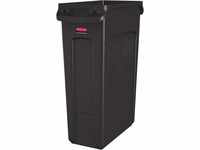 Rubbermaid Commercial Products Vented Slim Jim Rubbish Bin Waste Receptacle, 87