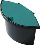 helit H6106094 - Abfalleinsatz &bdquo;the collector 2L, schwarz / gr&uuml;n | Einsatz...